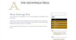 Desktop Screenshot of anchoragepress.ca