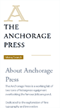 Mobile Screenshot of anchoragepress.ca